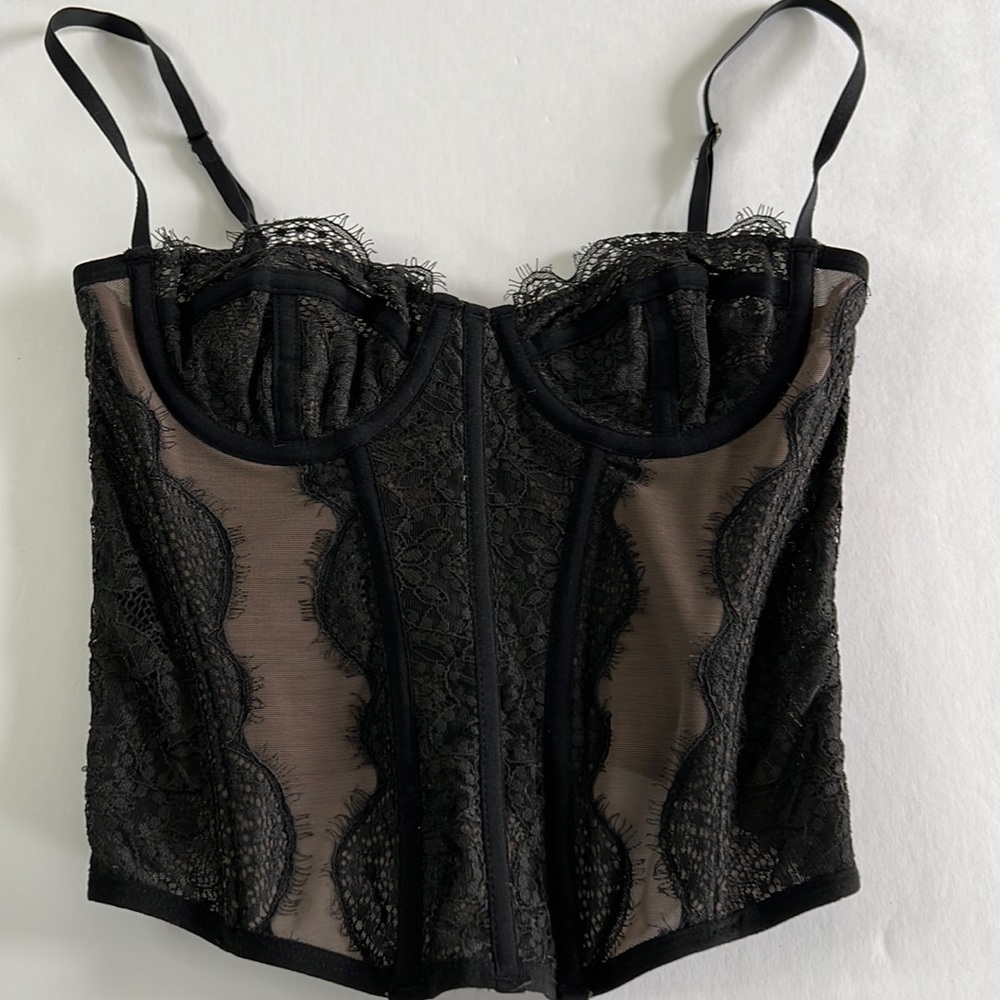 Out from under lace corset